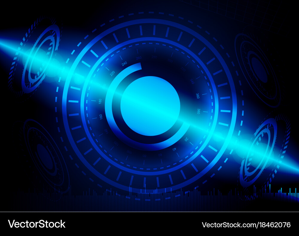 Abstract digital technology color background Vector Image