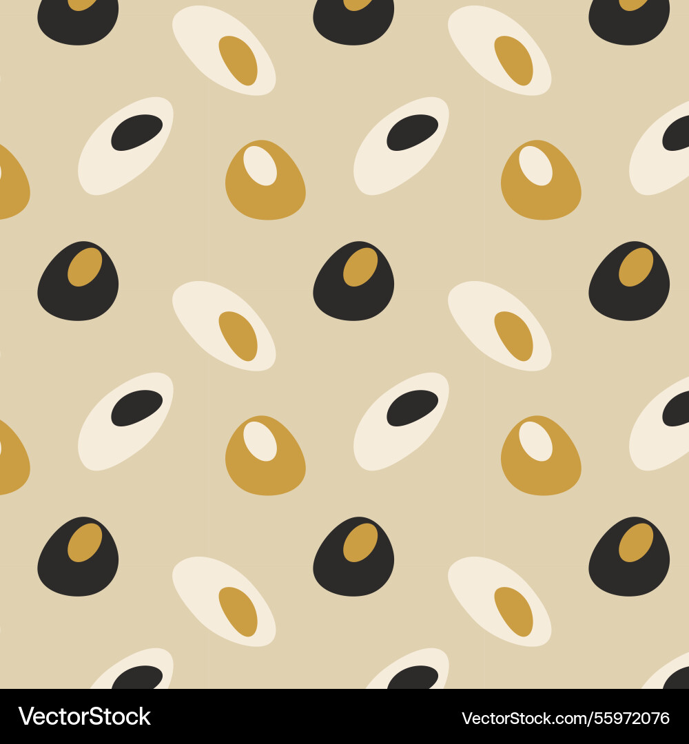 Abstract pattern of harmonious forms gold Vector Image