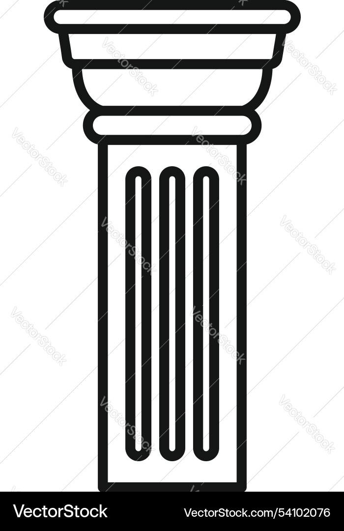 Architectural column symbolizing classical Architectural column symbolizing classical vector image