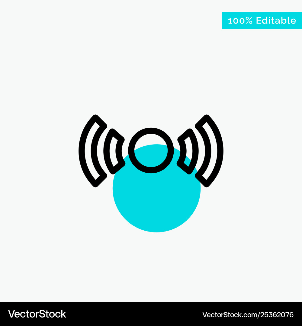 Basic essential signal ui ux turquoise highlight Basic essential signal ui ux turquoise highlight vector image
