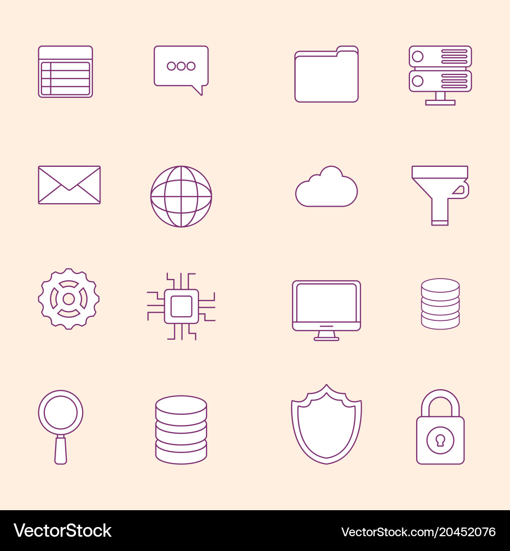 Big data design vector image