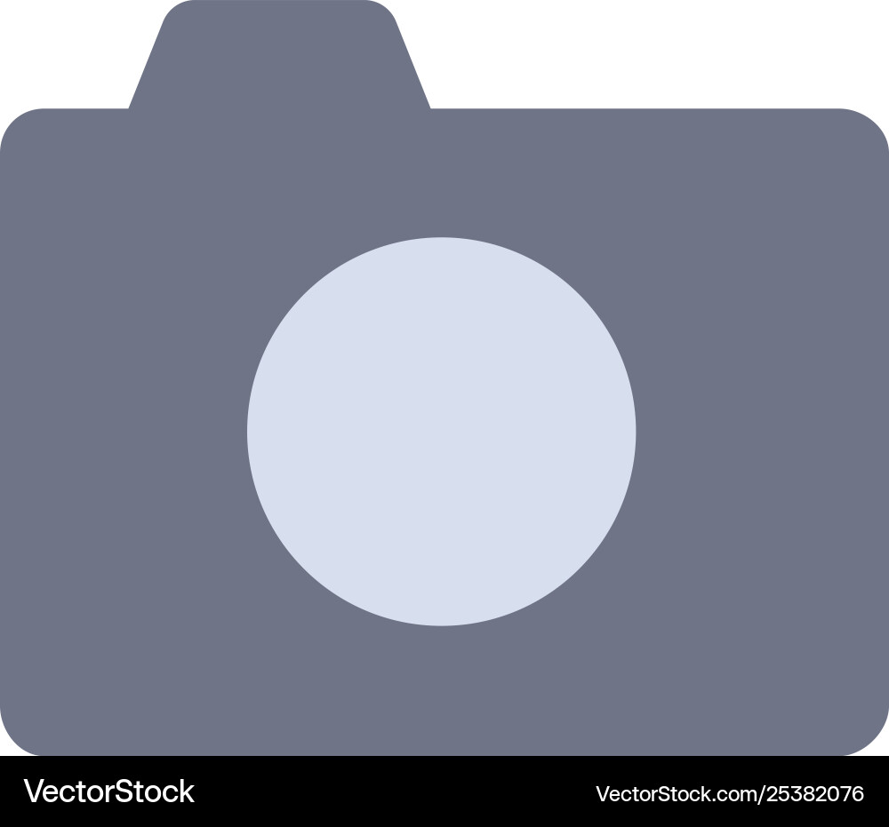 Camera image photo basic flat color icon Camera image photo basic flat color icon vector image
