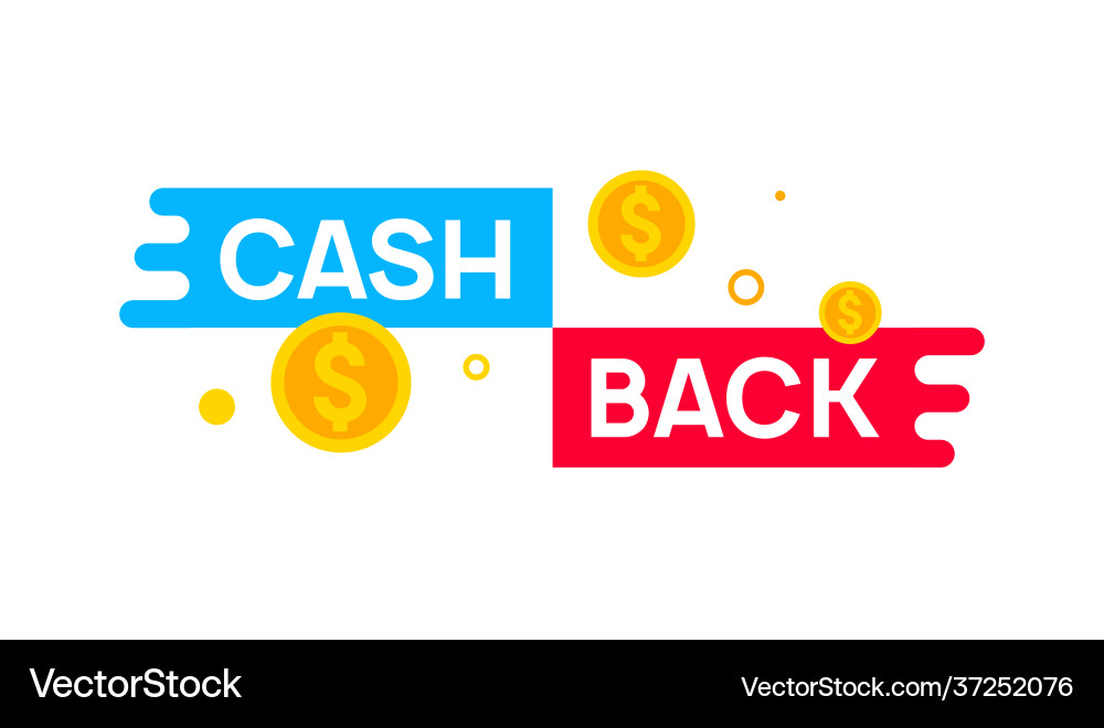 Cash Back Angebot Banner Design Promotion Rückerstattung Cash Back Angebot Banner Design Promotion Rückerstattung vektorbild