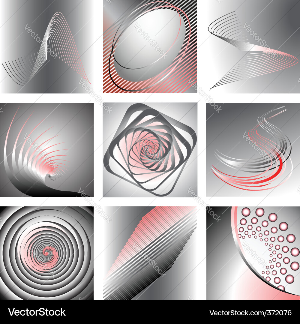 Dynamic Swirl Patterns vector image