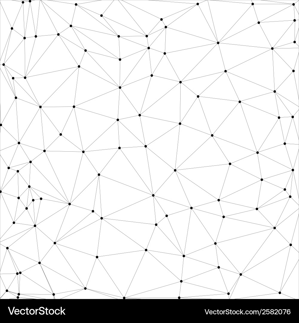 Molecular Network Structure Vector Image