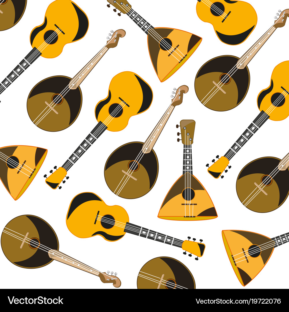 Music instruments pattern Vector Image