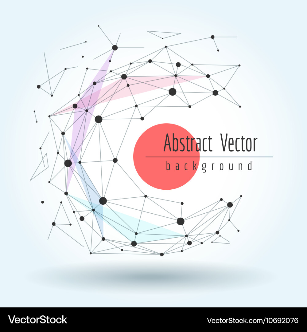 Polygonal Sphere Wireframe vector image