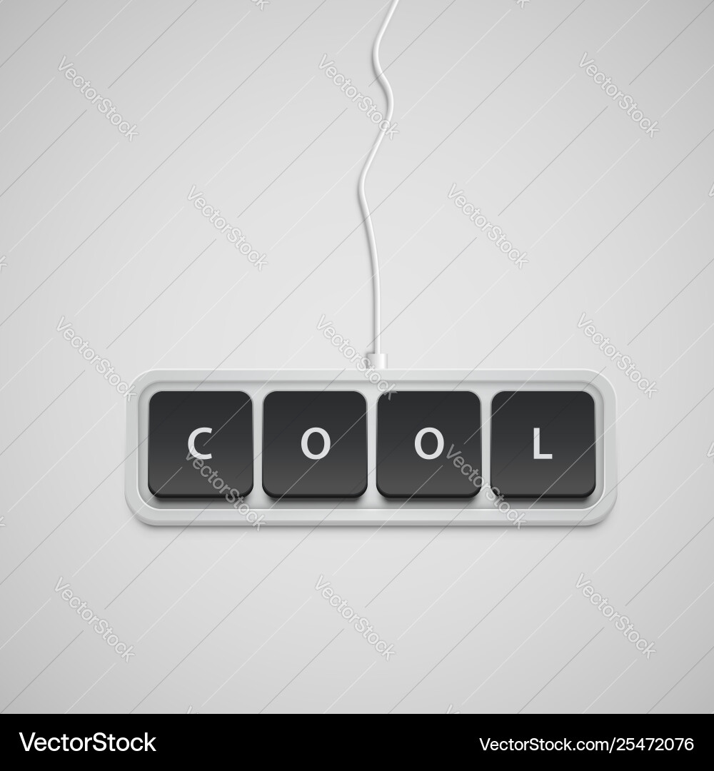 Simplified keyboard with one word only Simplified keyboard with one word only Vector Image