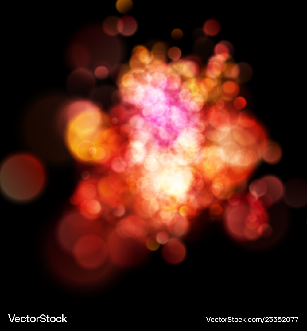 Abstract defocused circular red bokeh on dark Abstract defocused circular red bokeh on dark vector image
