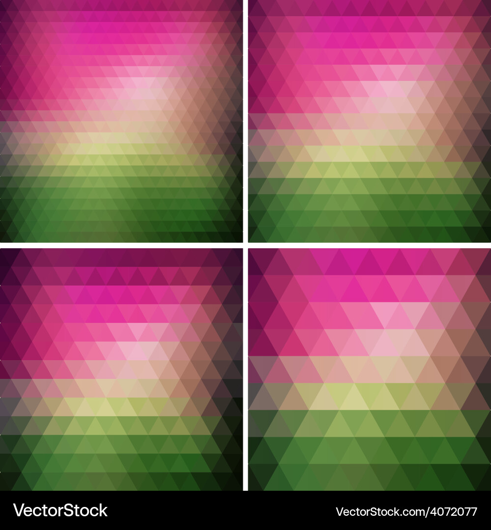 Abstract retro triangle background Vector Image
