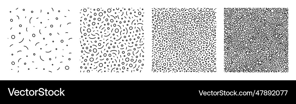 Black linear circles and arcs background seamless Black linear circles and arcs background seamless vector image