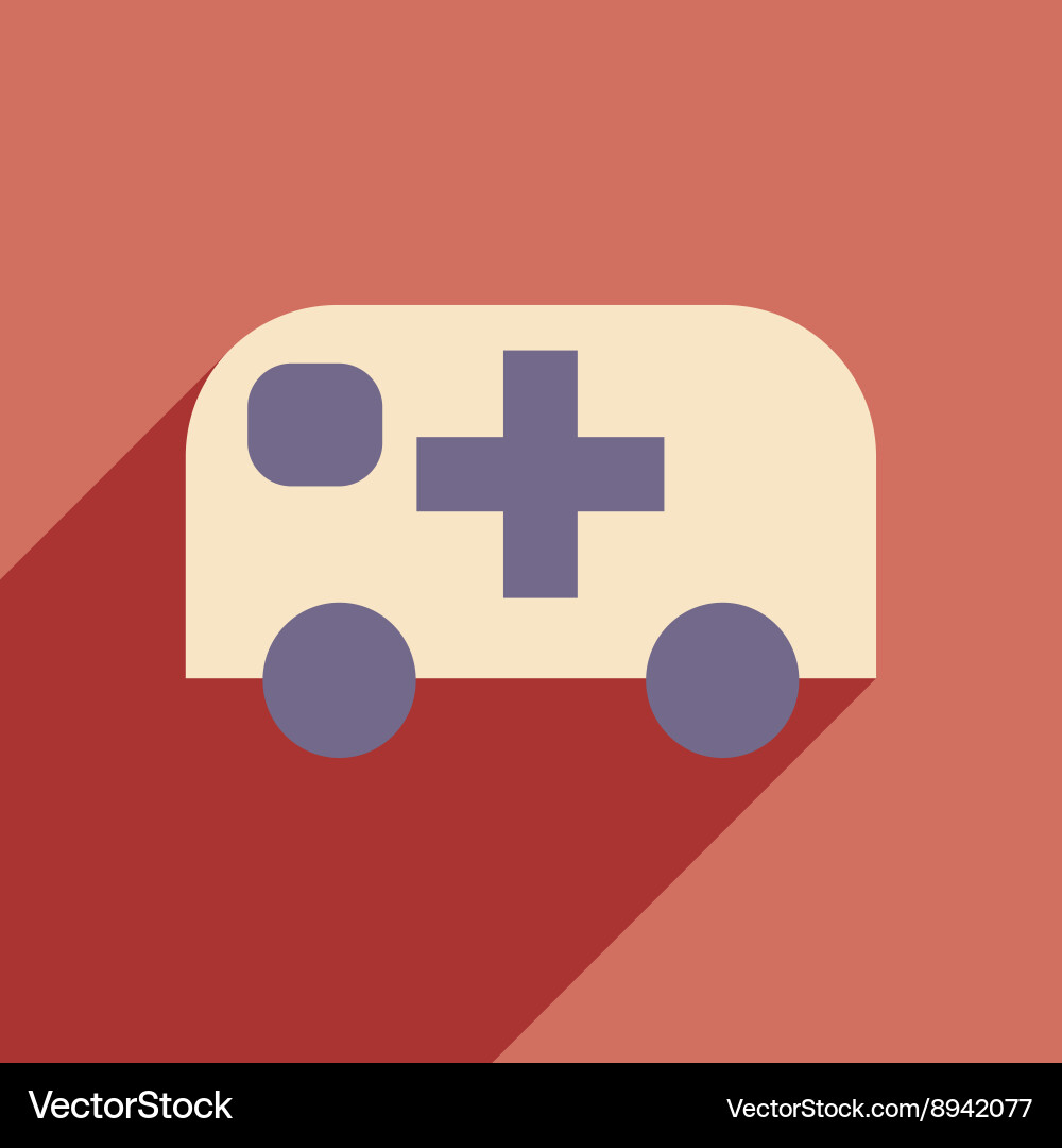 Flat with shadow icon and mobile application Vector Image