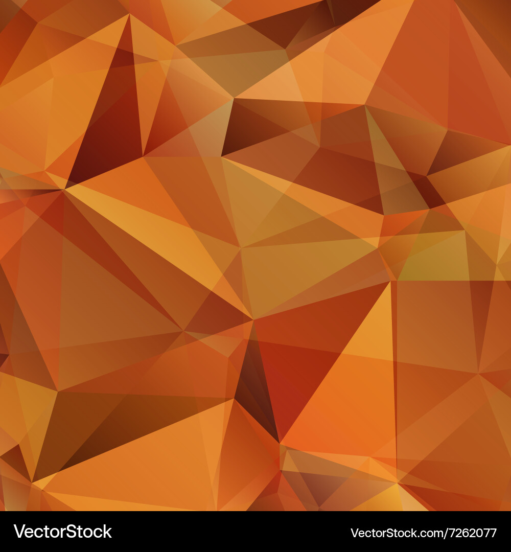 Geometric Orange Triangle Pattern vector image