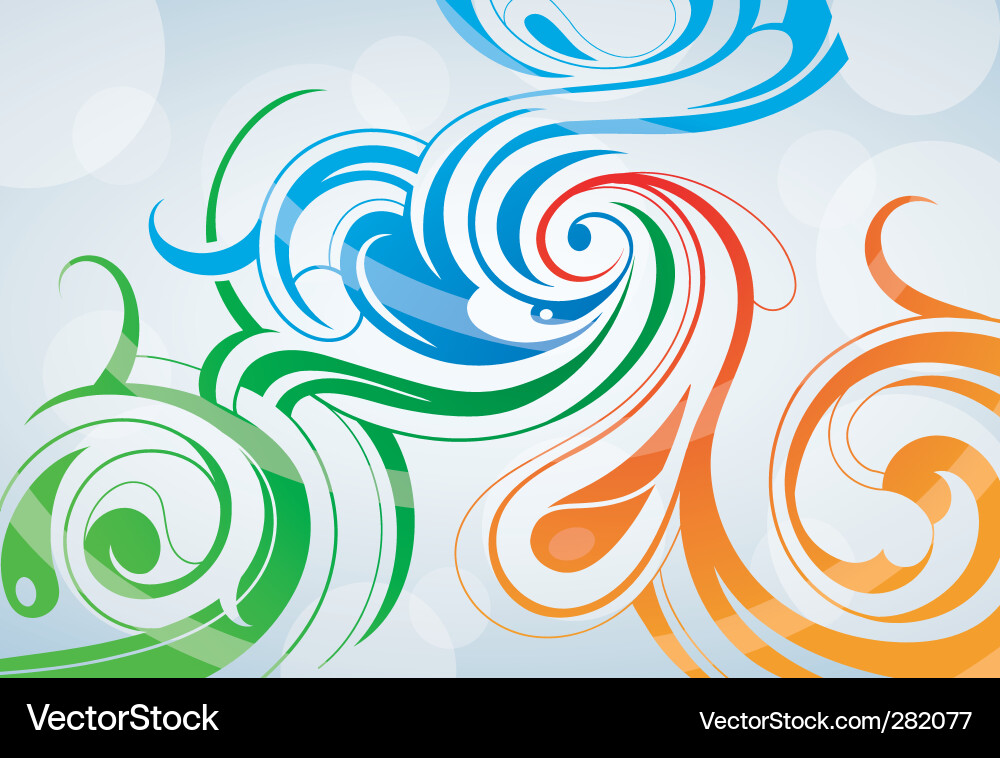Swirling Abstract Patterns Vector Image