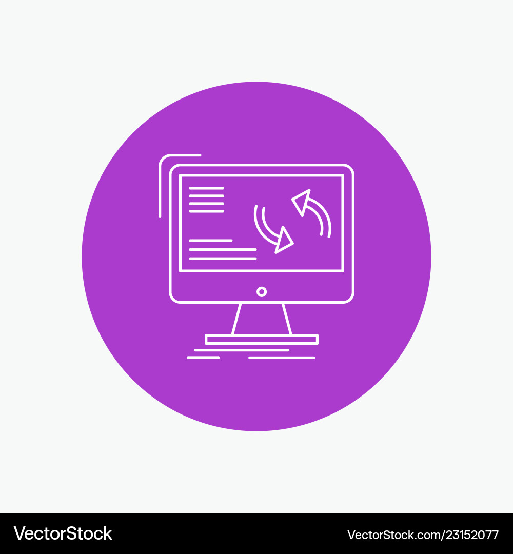 Synchronization sync information data computer Synchronization sync information data computer vector image