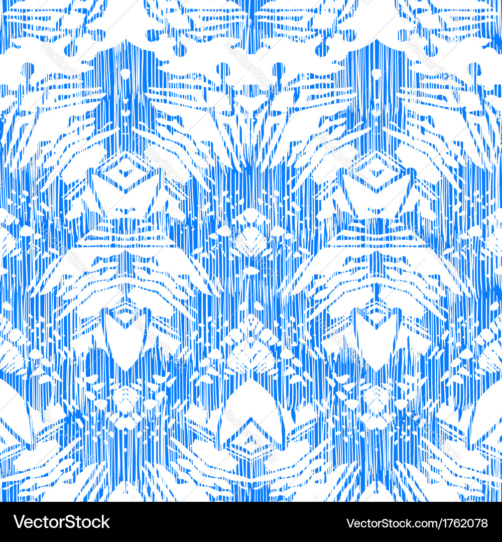 Damask & Ikat Pattern vector image
