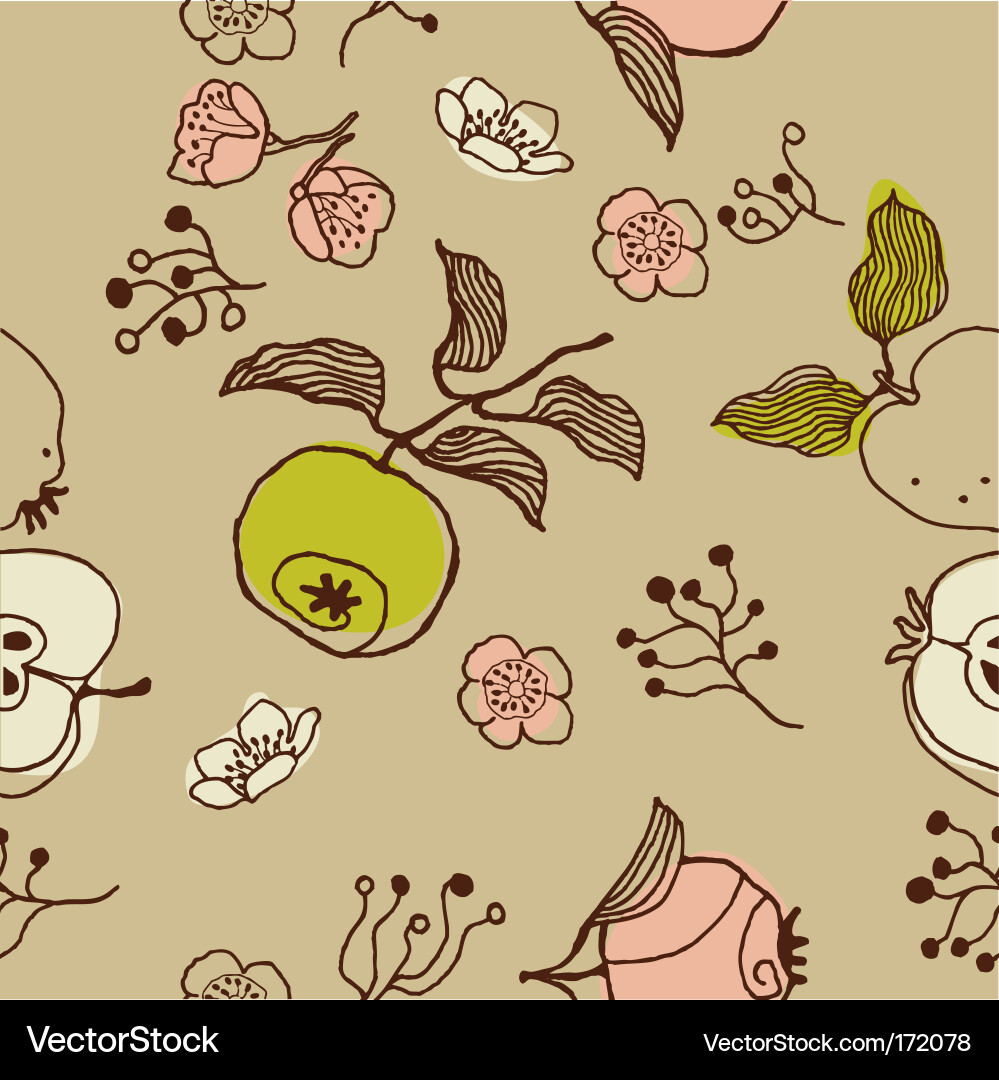 Floral Seamless Pattern vector image