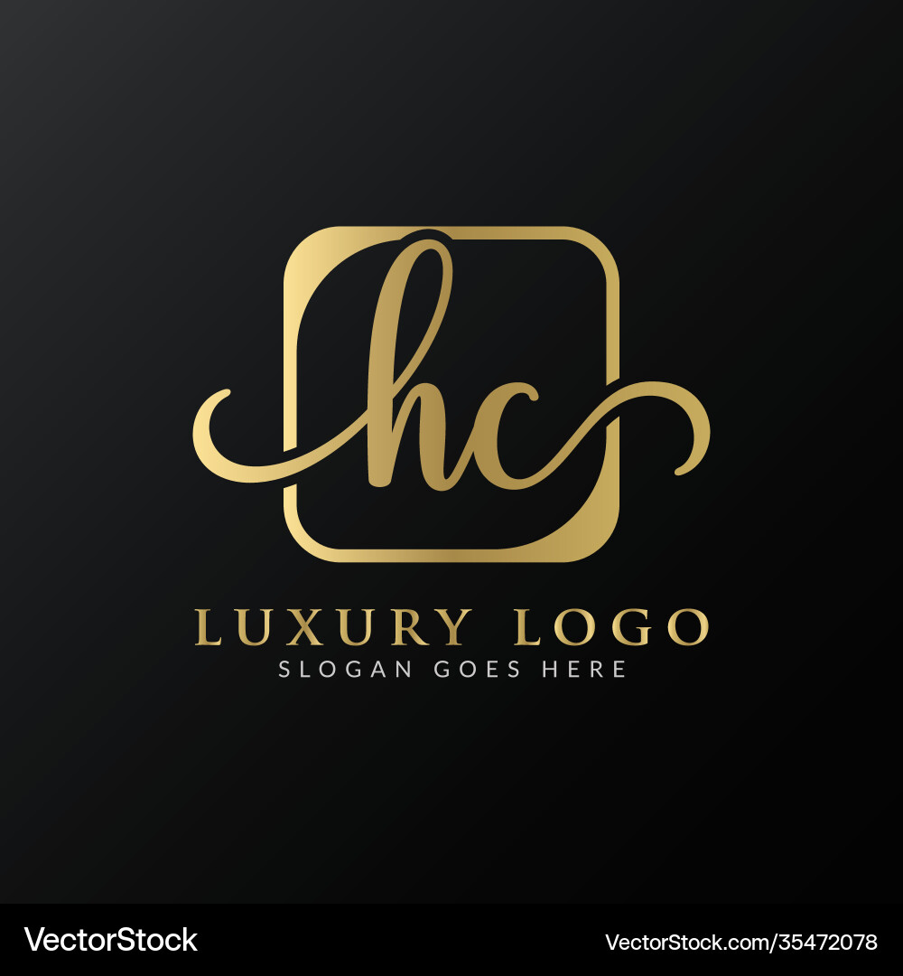 HC Initial Logo Vorlage - Luxus-Monogramm Vektorbild
