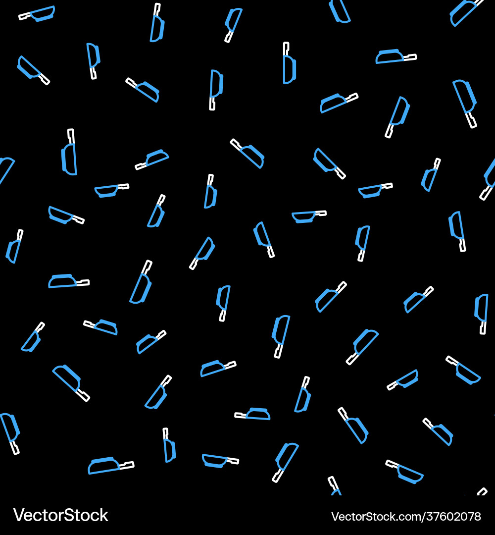 Line frying pan icon isolated seamless pattern Vector Image