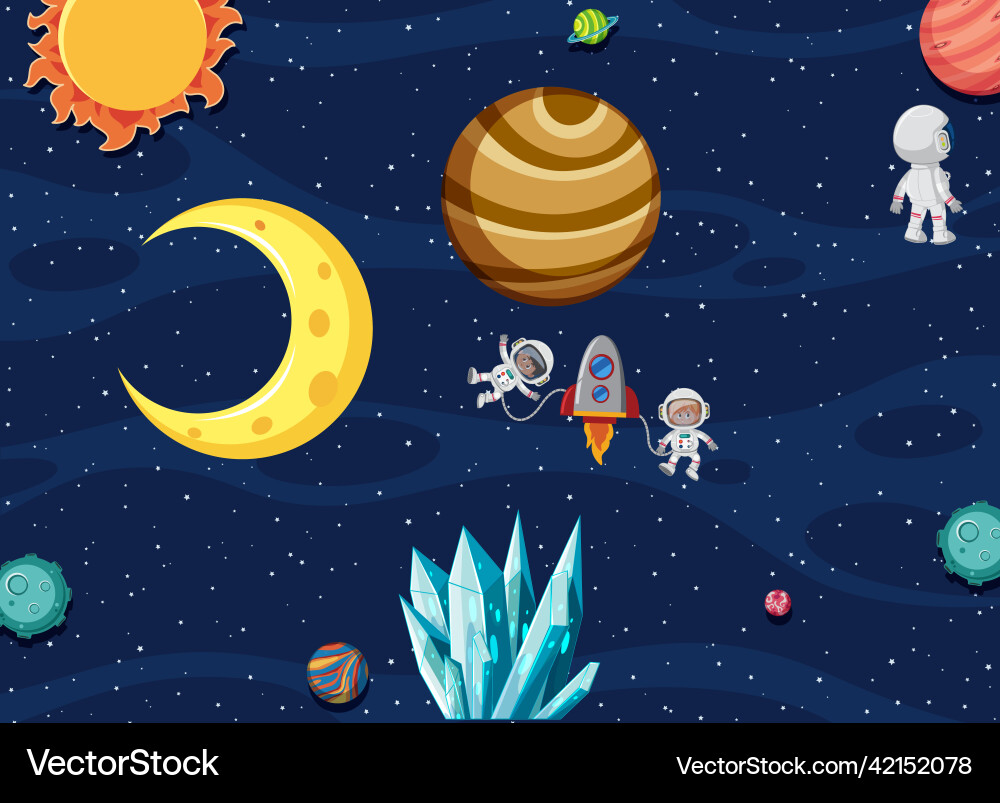 Space element in background Vector Image