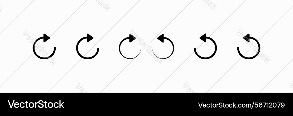 Arrow icon refresh reload rotation vector image