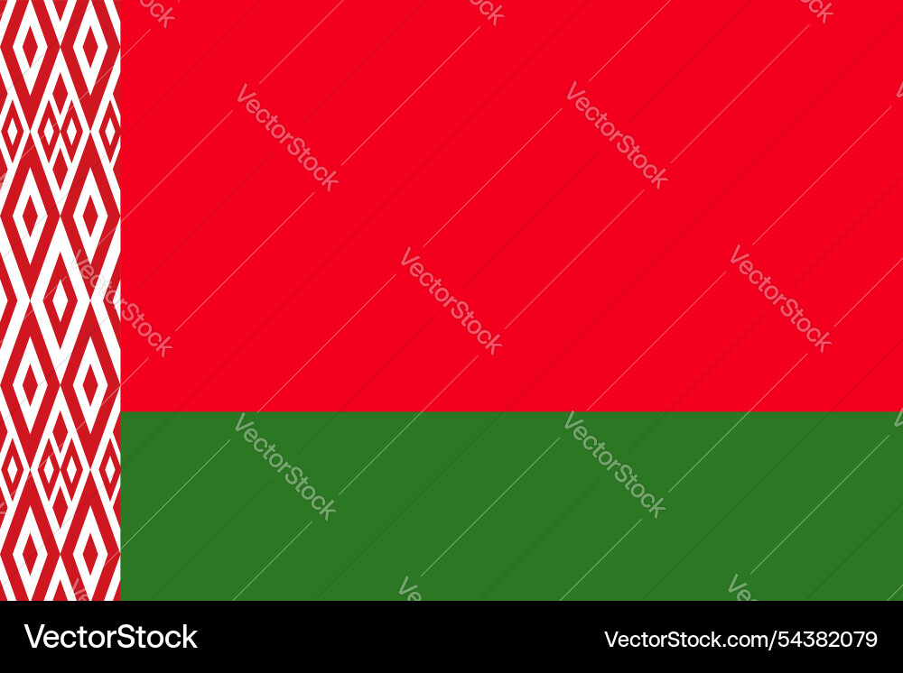Belarus flag pattern background Vector Image