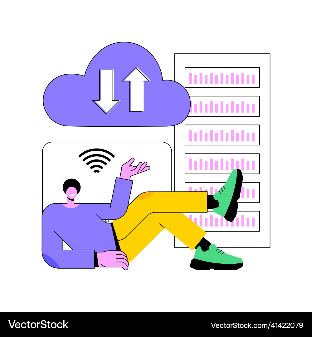 Edge computing abstract concept Edge computing abstract concept Vector Image