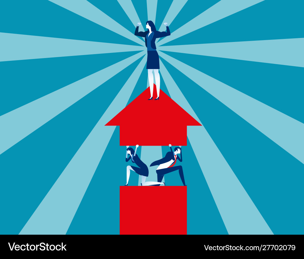 Employee and manager concept business Employee and manager concept business vector image