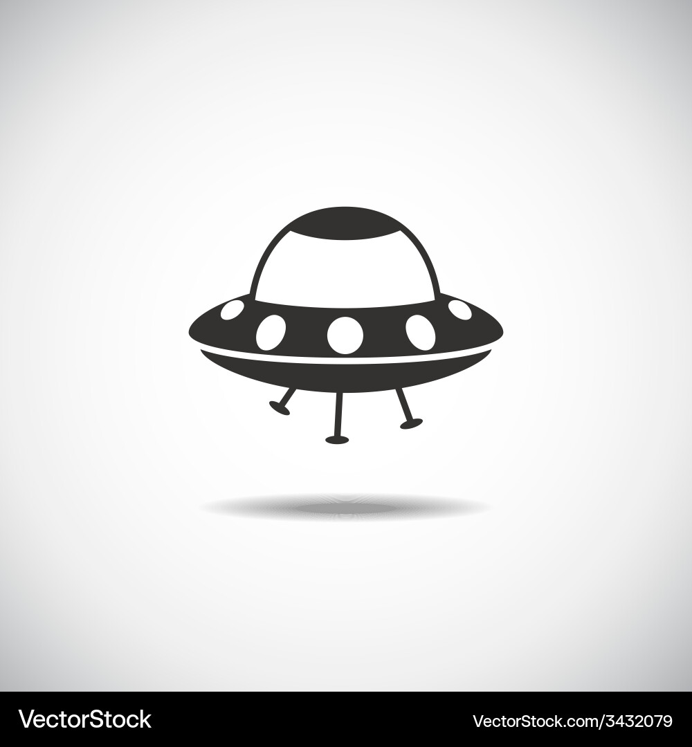 Futuristic Spaceship Icon Royalty Free Vector Image