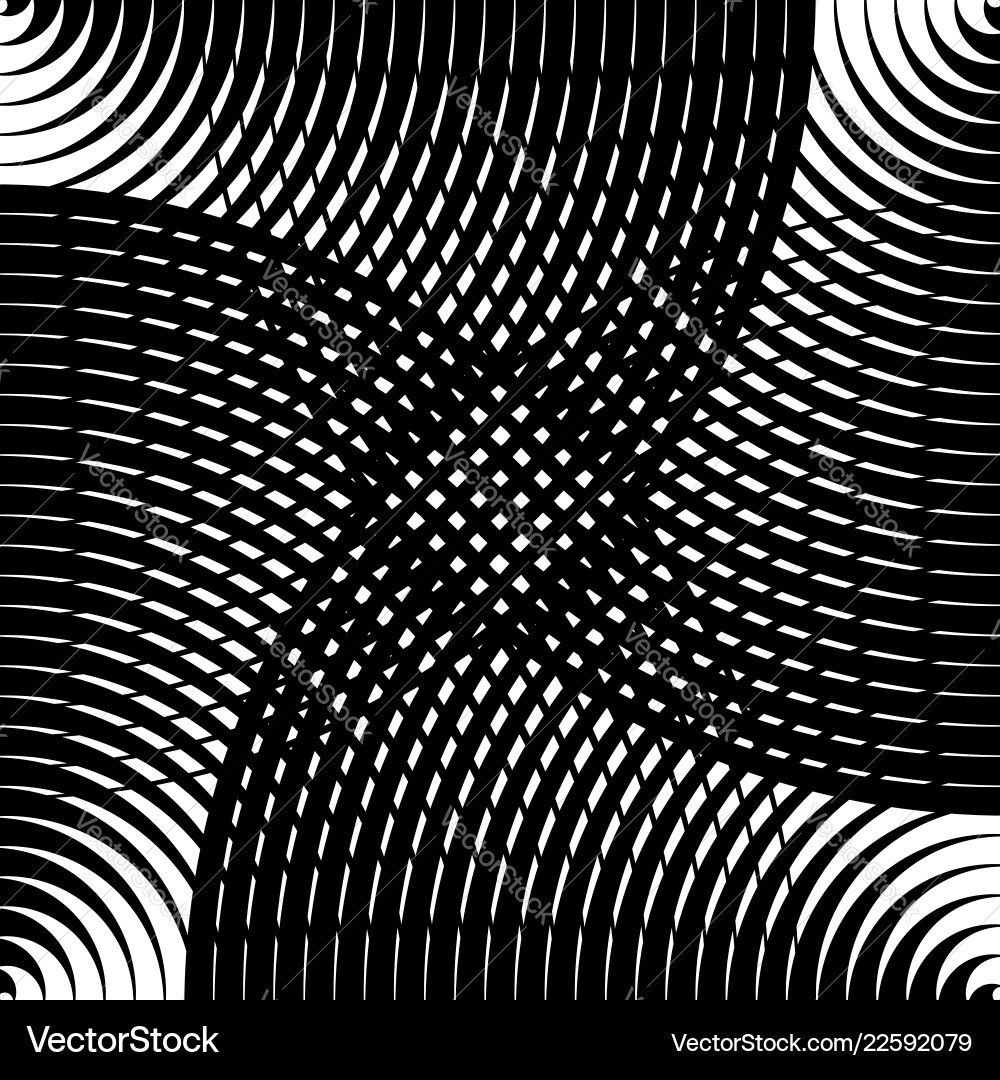 Grid mesh pattern of circles with dynamic lines Grid mesh pattern of circles with dynamic lines vector image
