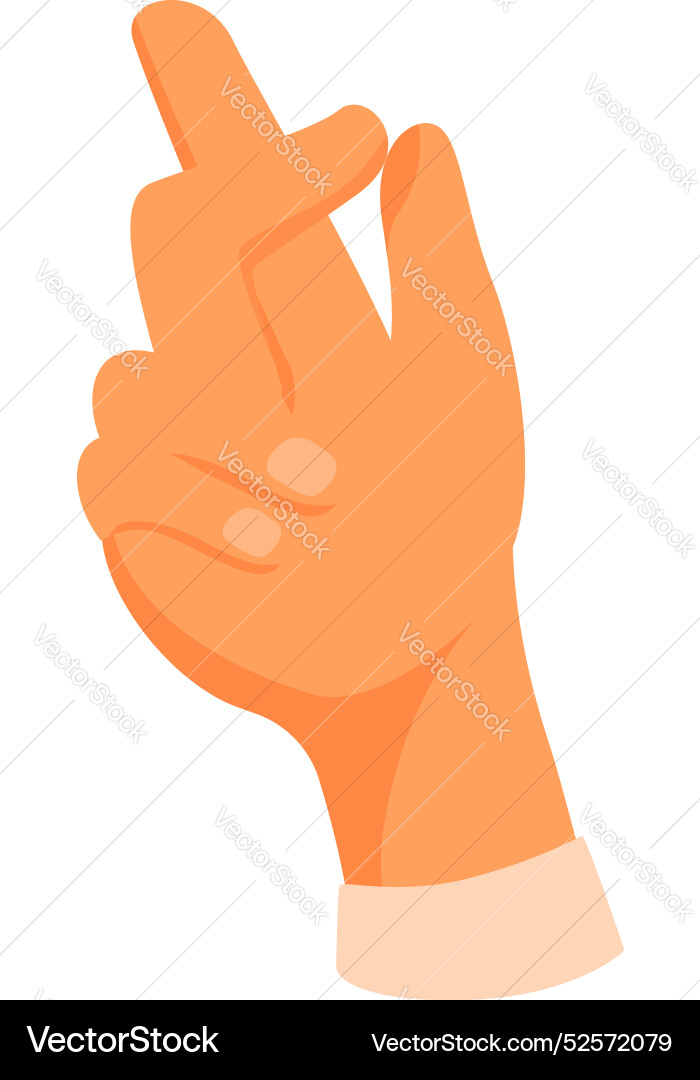 Hand showing number two gesture using fingers Hand showing number two gesture using fingers vector image