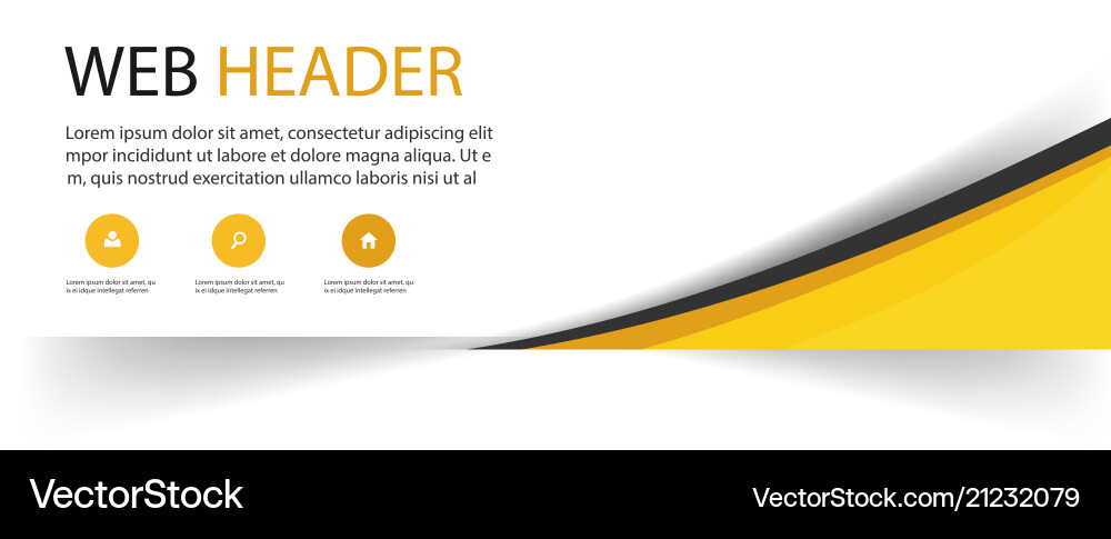 Modern Abstract Web Header vector image