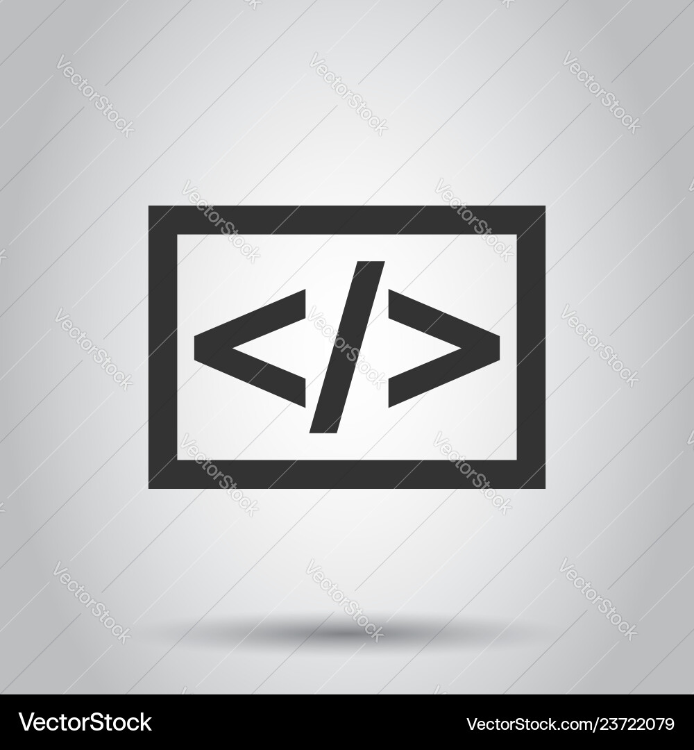 Open source business icon in flat style api Open source business icon in flat style api vector image
