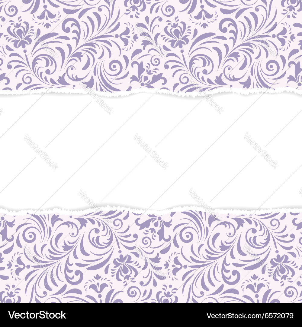 Pattern with torn paper vector image