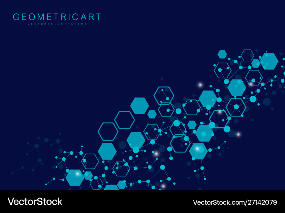Science network pattern connecting lines and dots Science network pattern connecting lines and dots vector image