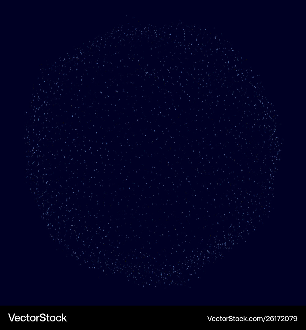 Sphere consisting many small particles Sphere consisting many small particles vector image