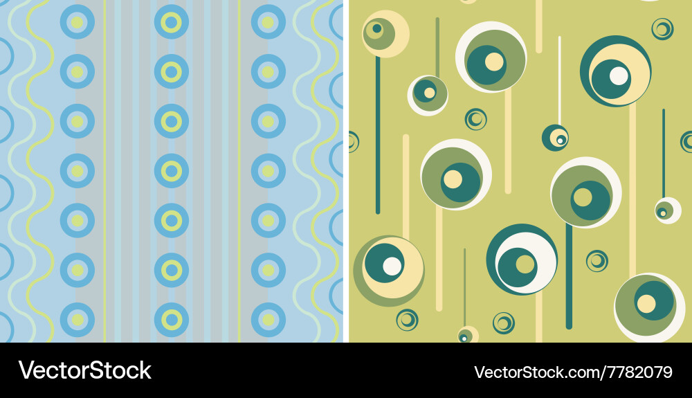 Two seamless patterns Vector Image