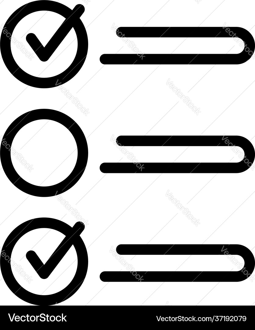 Writing task schedule icon outline style vector image