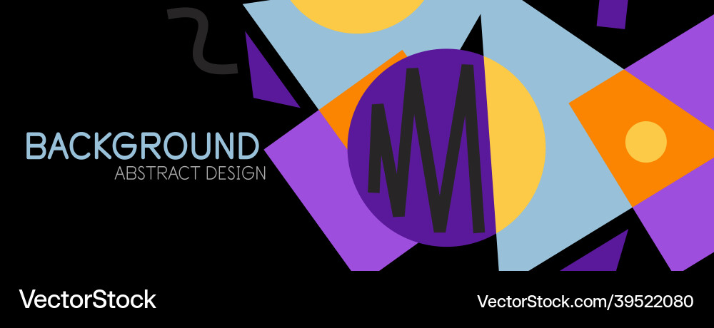 Abstract background blocks lines triangles vector image