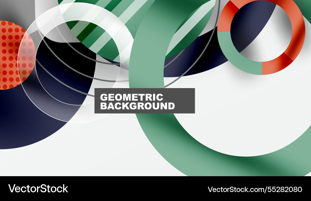 Abstract geometric background with overlapping Vector Image