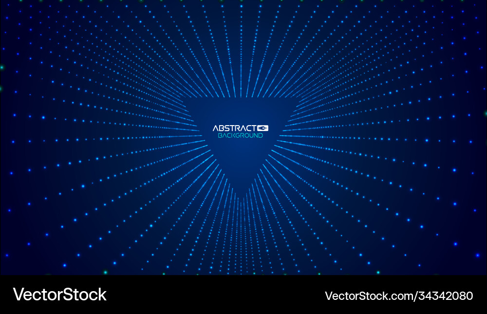 Abstract Triangles Tech Background vector image