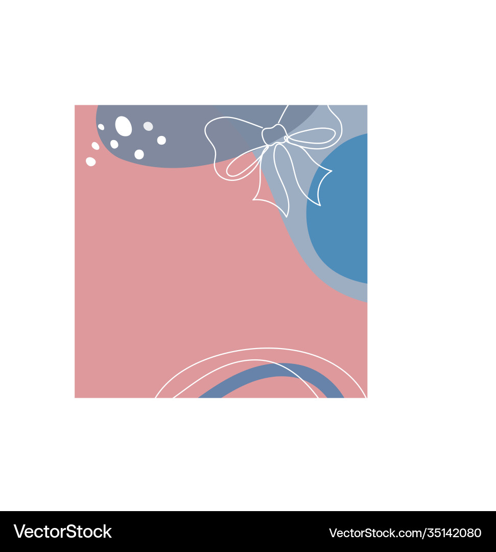 Background with a bow in linear style Background with a bow in linear style vector image