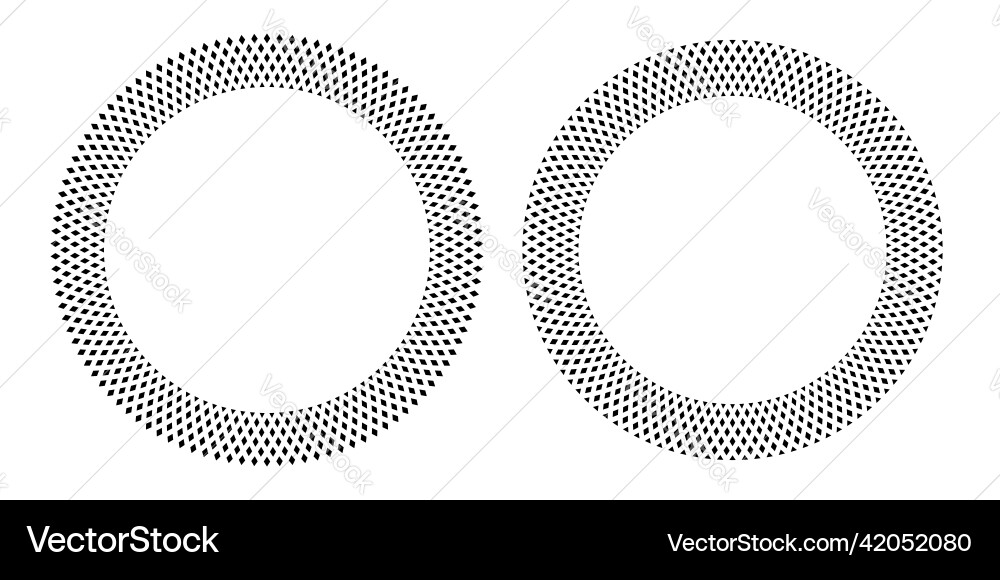 Circle patterns for round frames Circle patterns for round frames vector image
