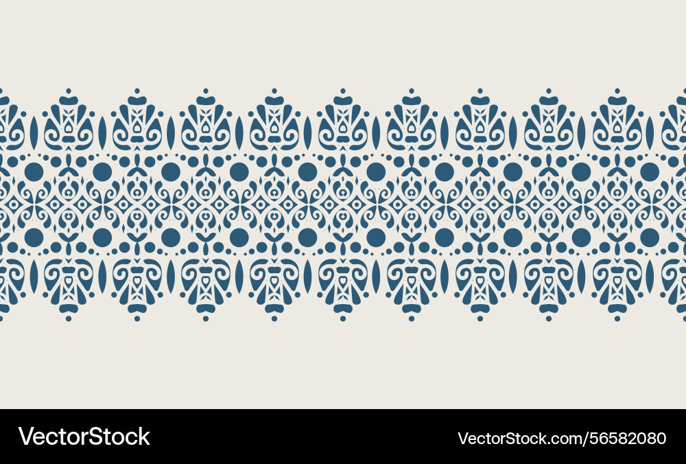 Flat ornament pattern border design Flat ornament pattern border design vector image