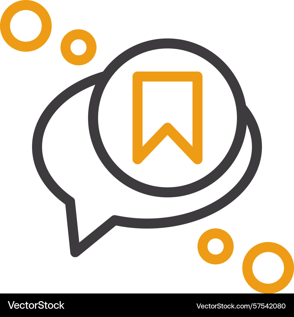 Save message two color icon Vector Image