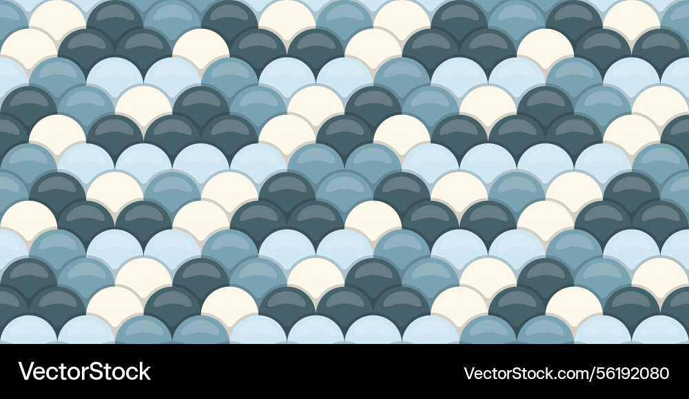 Seamless pattern of overlapping scales in calming Seamless pattern of overlapping scales in calming vector image
