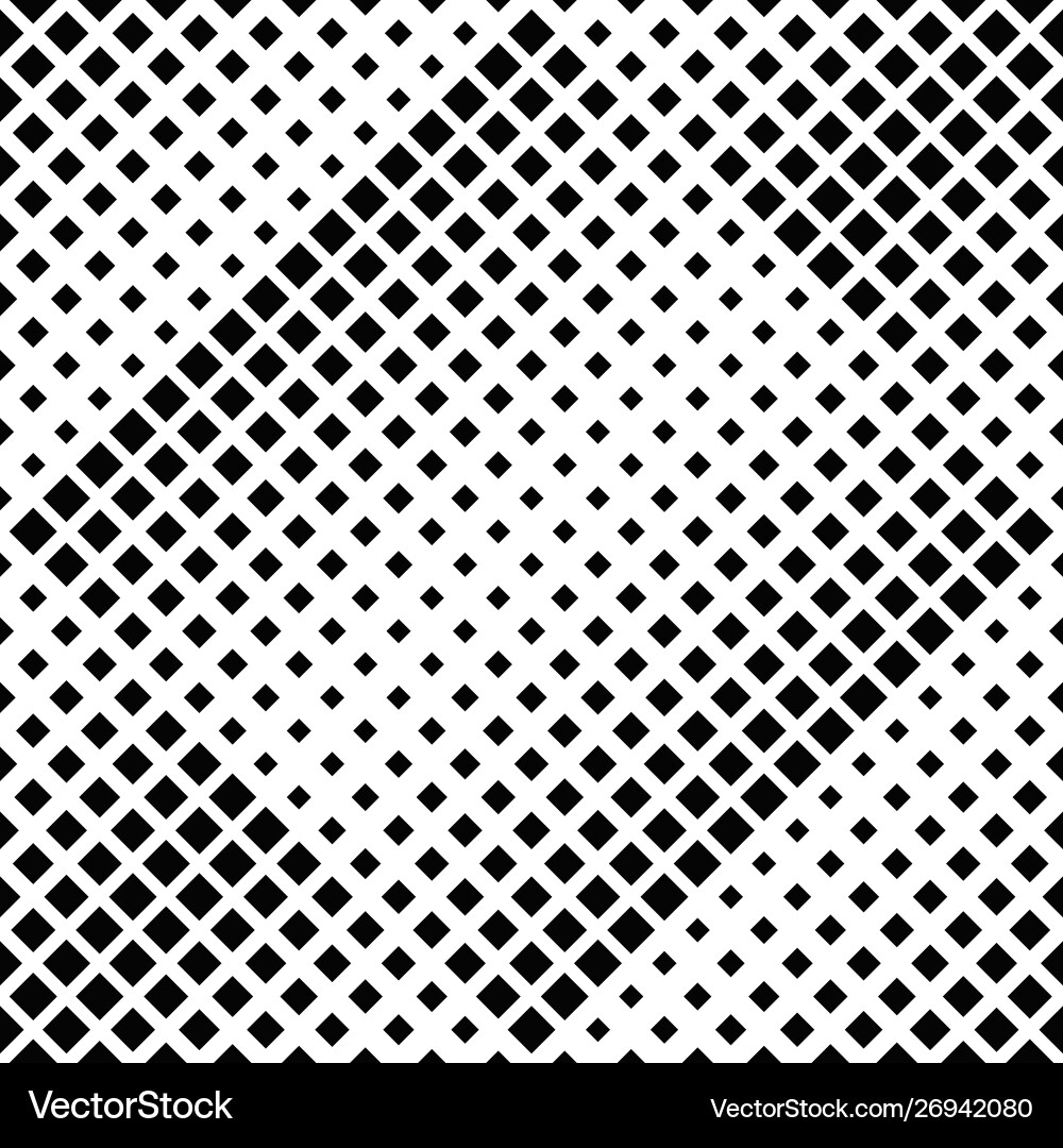 Seamless square pattern background - black Vector Image