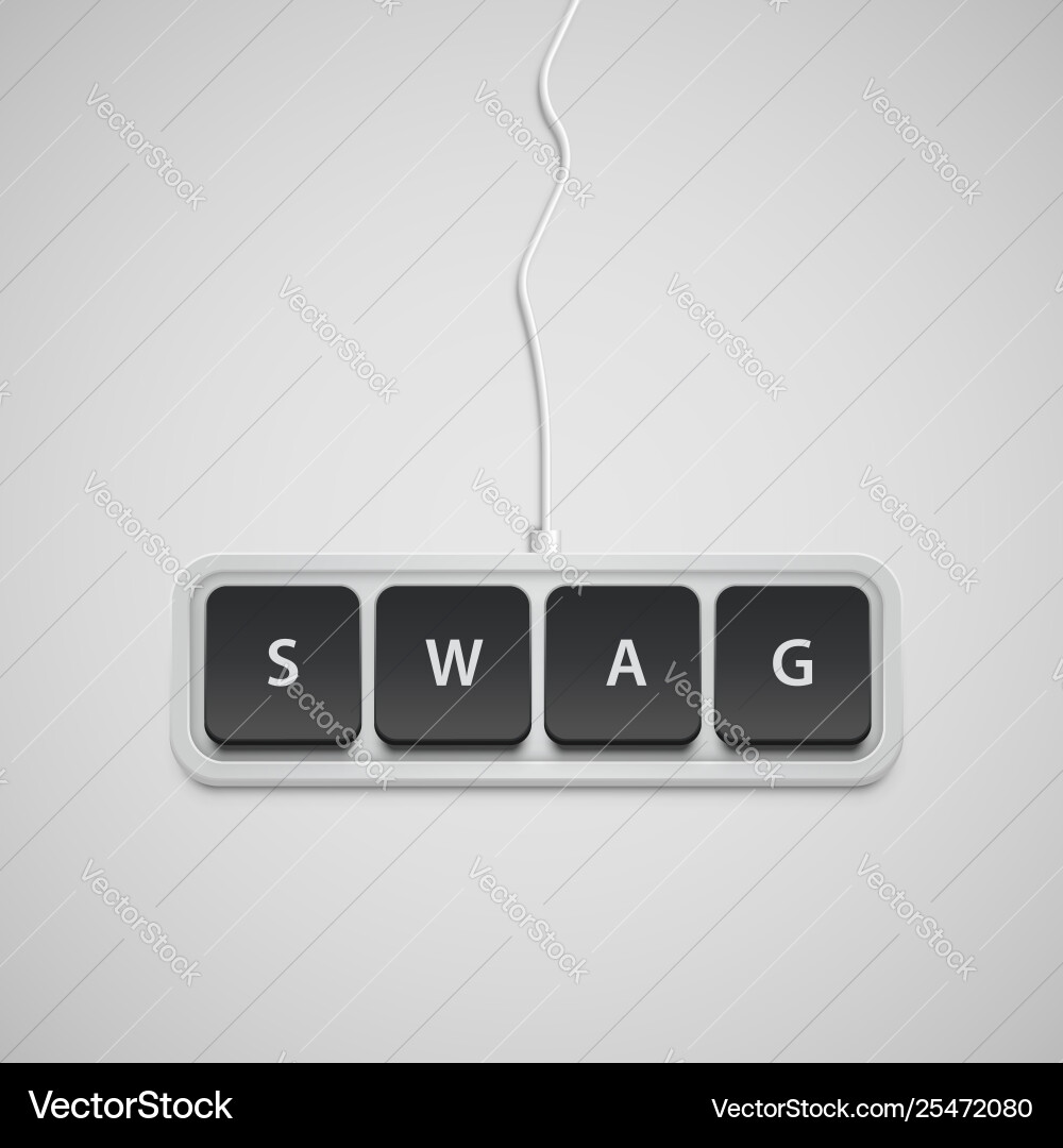 Simplified keyboard with one word only Simplified keyboard with one word only vector image