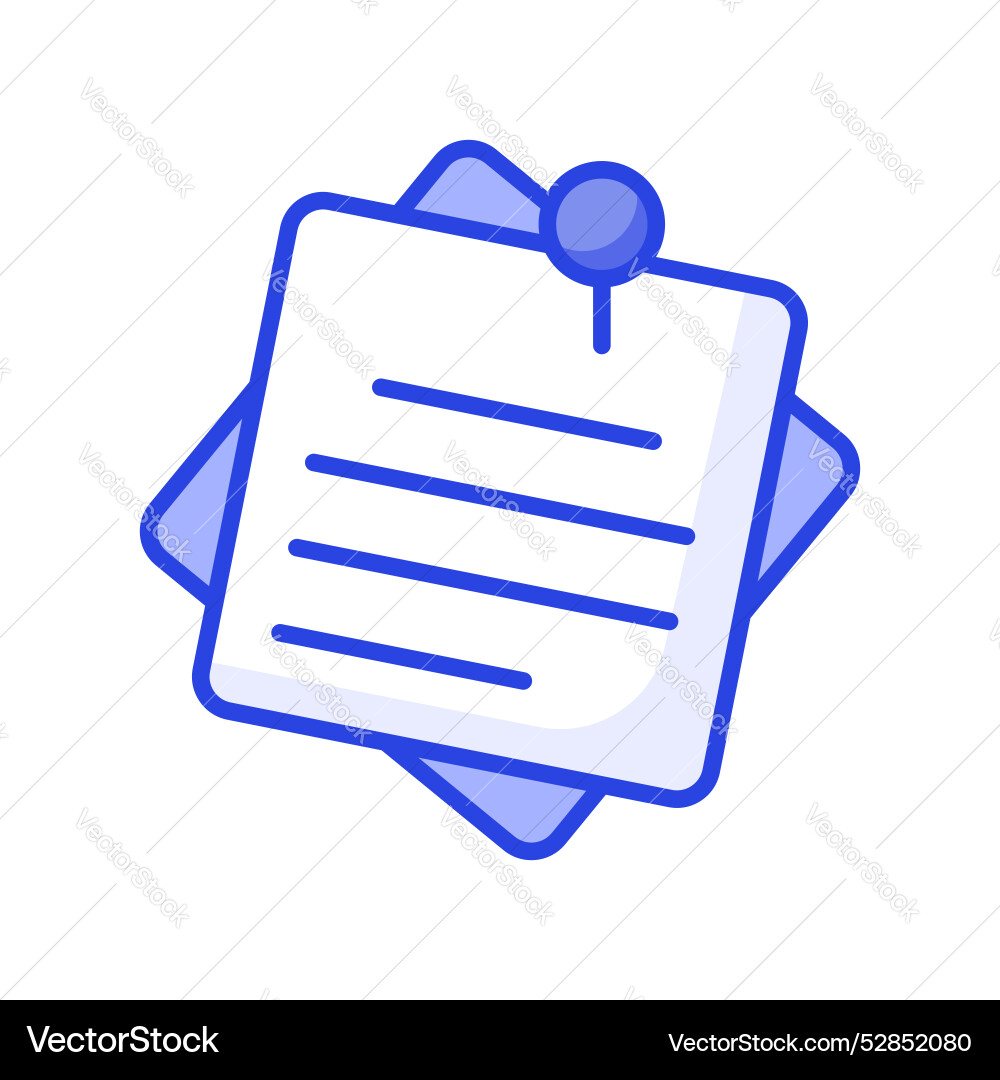 Sticky notes design in modern style ready to use Vector Image