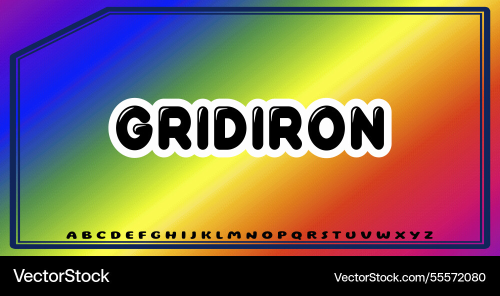 Text effects with editable colors and abstract Vector Image